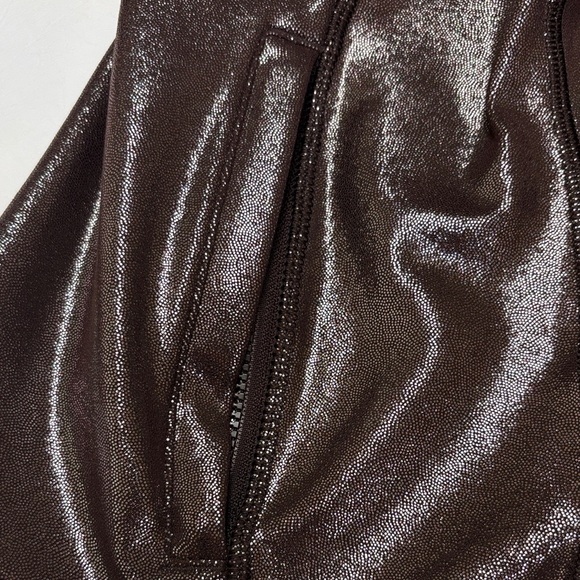 lululemon athletica Glossy Chocolate Leather Jacket - Picture 6 of 7